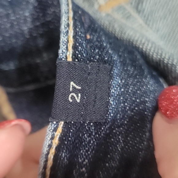 Citizens Of Humanity Dark Blue Cigarette Selvage Jeans Size 27 - Picture 9 of 9